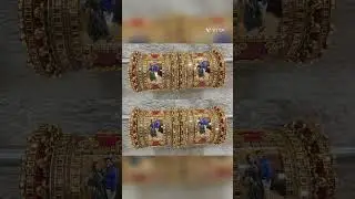Rajasthani Bridal bangles set | Personalized Photo bangles#rajputana #rajasthanichuda #shorts
