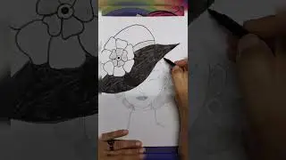 cute girl drawing#howtodraw a girl with cap#howtodraw  cute girl #sketch#drawingtransformation