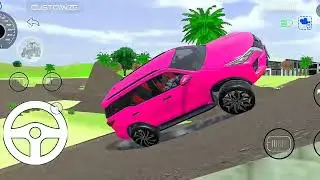 Mountain Driving with Modified Pink SUV | Indian Vehicles Simulator