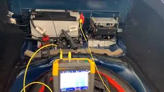 2009 Jaguar XK battery draw test with FLUKE 190 204!!