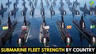 Submarine Fleet Strength by Country in 2025 | 3D Animated Comparison of Active Submarines Globally