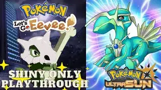 🔴Live Let's Go Eevee Shiny Only Playthrough Hunting For Cubone & Dialga In Ultra Sun ☀️