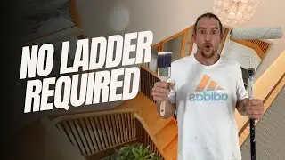 How To Paint High Walls Without A Ladder