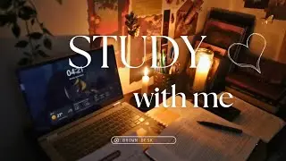 Late Night Study With Me 🌙 | Cozy Desk | Deep Focus (No Music)