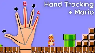Playing Mario Using HAND TRACKING and GESTURES | Super Mario Bros.
