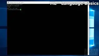 ML Language Basics