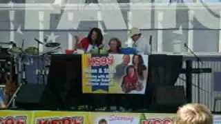 Moon & Staci with Marjorie Johnson at the 2008 KS95 Variety Show at the MN State Fair