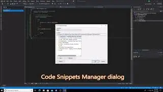 Visual Studio 2019 Tricks and Techniques | 5. Snippets
