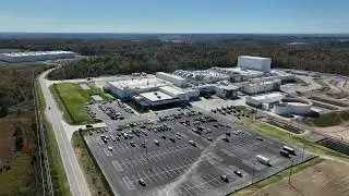Aerial View: Tyson Foods Plant Danville VA | 325,000 sq ft Facility October 2023