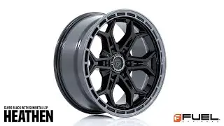 FUEL FC896 HEATHEN | 20X9 | ET1 | GLOSS BLACK WITH GLOSS GUNMETAL LIP