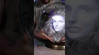 How to build a Lady in a Crystal Ball Illusion #halloween #homehaunt #maker #projectioneffects