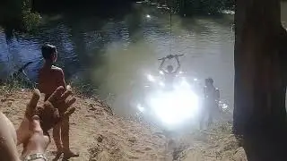 Water swing into river🌊🌊