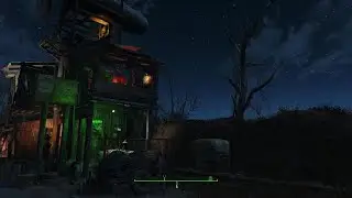 Fallout 4 - Exiled Raider Home - Night Tour -