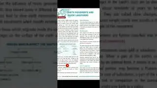 Class-7th- S. st. -Geography -Chapter 3- Earth Movements and Major landforms -Part-1