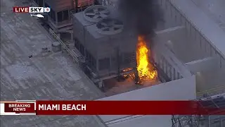 Firefighters respond to roof fire at Miami Beach Convention Center