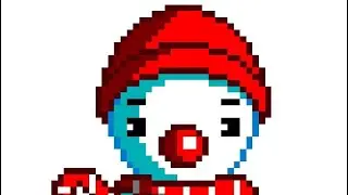 Pixel art of a...snowman???