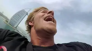 Biggest Kitesurfing Jump ever! Jumeirah Dubai, United Arab Emirates