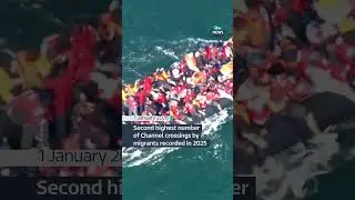 A total of 41,472&nbsp;migrants&nbsp;arrived in the UK in 2025 after crossing the English Channel #itvnews