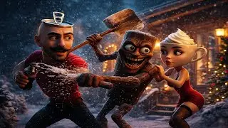 Cappuccino Christmas Showdown ☕❄️ | Brainrot Holiday Special | Moka and Mustachio