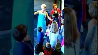 Elsa and Anna Caroling with the little ones Chicago Princess Party