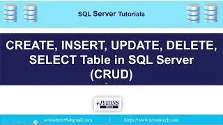 Create Insert Update Select IN SQL SERVER QUERY | CRUD in SQL Query