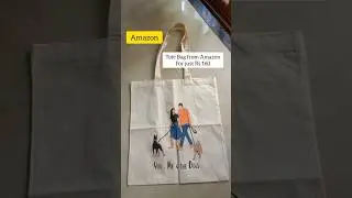 Tote Bag from Amazon for Rs160 #totebag #amazon #unboxing #under200 #shorts #ytshorts #trending #fyp