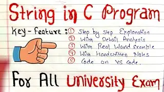 Strings in C | C Programming Tutorial | Code Hacker