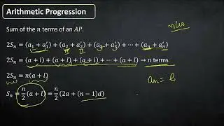 Sum of n terms of AP | Sequence and Series | NCERT Maths | Jee | Lecture Cadre