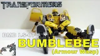 BMB LS-07 ARMOUR WASP Oversize Transformers Masterpiece Bumblebee - TIM Transform Process & Review