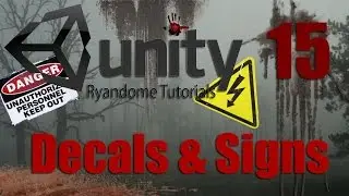 Custom Decals and Signs. How to make a Horror Game 3 Unity 3D.