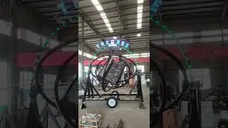 HOTFUN 6-Seater Space Ring Thrilling Rotating Ride with Bouncing Motion