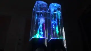 Dancing water speakers in action