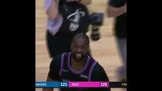 D-Wade's game-winner in his last game against the Warriors was iconic 😮&zwj;💨