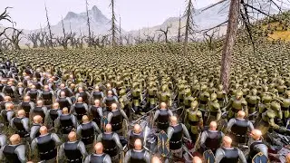 uebs | 22 000 Elf Warrior No Shields VS 20 000 Dwarven Captains | ultimate epic battle simulation 2