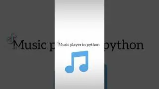 Make a music player in python