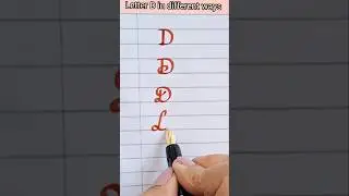 Letter D formation in different style#handwriting #abcd #penmanship  #art #ytshorts #viralshorts