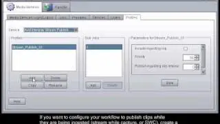Рабочий процесс потоковой передачи Avid Interplay
