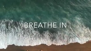 3 Min No Voice Mindful Breathing Exercise With Ocean Waves Background Music For Immediate Calmness