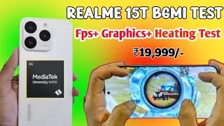 Realme 15T BGMI Fps Test 🔥 | Graphics, FPS & Heating Performance Check