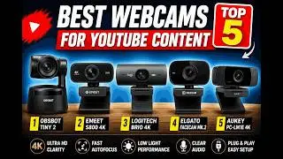 Top 5 Best Webcams for YouTube Content in 2026 – Crystal Clear 1080p Quality! 🎥