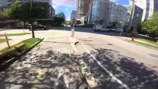 Vancouver Bike Ride Convention Center to Science World, narrated
