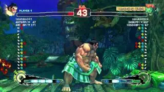 SSF4 AE: Akimo (Honda) vs sasuke0924 (Blanka) - Ranked Match (720p HD)