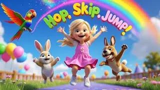 Hop, Skip, Jump Along! | Fun Nursery Rhyme for Kids | Dance, Sing & Play