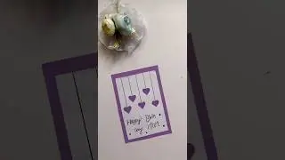 Diy Mom Birthday Card 💜😍| #shorts #diy #birthdaycard #craft #royalcraft