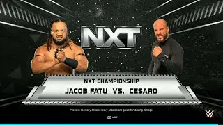WWE 2K25 FULL MATCH - Fatu vs. Cesaro - Who Survives the No DQ NXT War