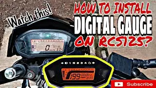 HOW TO INSTALL UNIVERSAL DIGITAL SPEEDOMETER | EURO RCS125