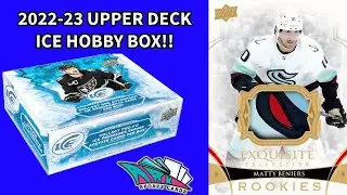 EXQUISITE PULL!?! 2022-23 UPPER DECK ICE HOBBY BOX OPENING!!