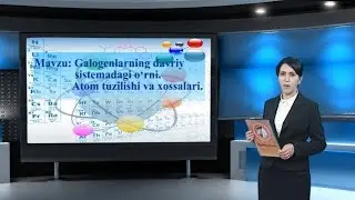 Galogenlarning davriy sistemadagi o‘rni, atom tuzulishi va xossalari