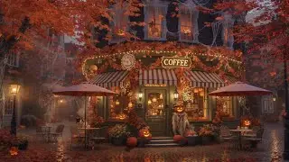 Halloween Jazz Music 2025 🎃 Spooky Halloween Cafe Ambience, Scary Dark Jazz, Halloween Background