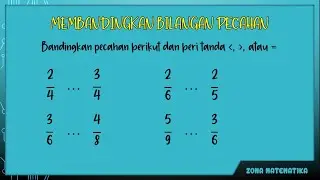 Membandingkan Bilangan Pecahan